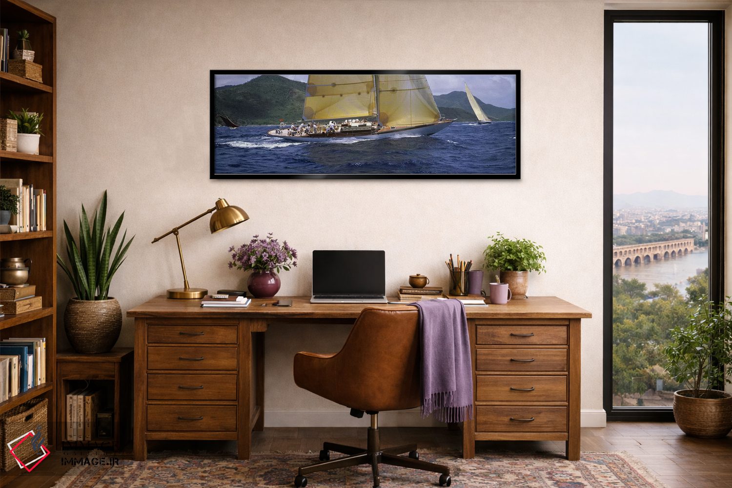 تابلو دکوراتیو Antigua, Antigua and Barbuda,مسابقه قایق تفریحی در دریا… اثر پانورامیک ایمجز - D3B