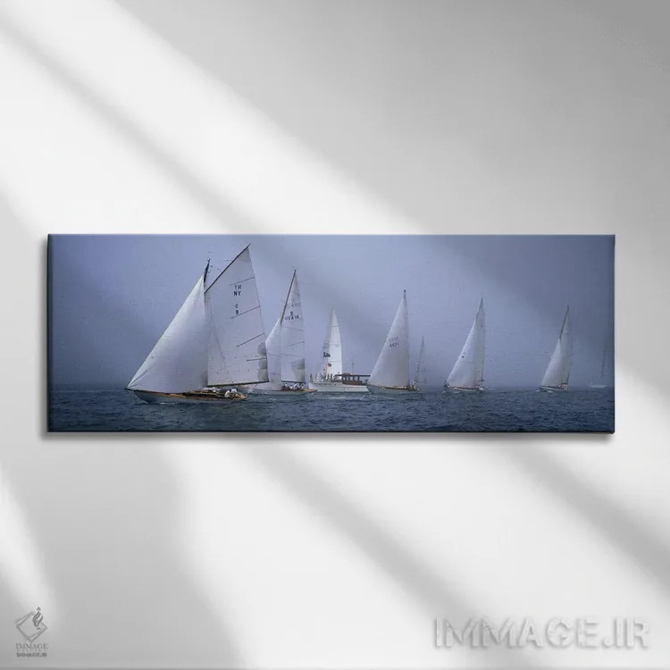 تابلو دکوراتیو Annual Museum Of Yachting Classic Yacht Regatta, Newpor… اثر پانورامیک ایمجز - نمای روبهرو روی دیوار
