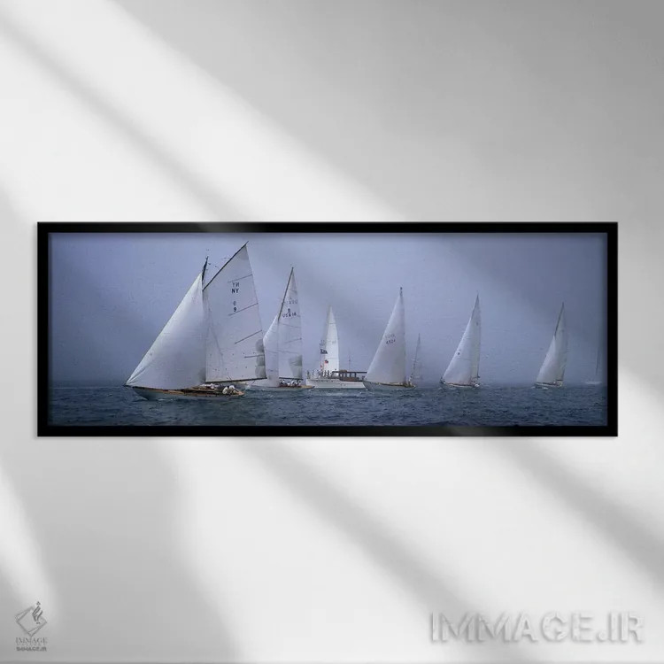 تابلو دکوراتیو Annual Museum Of Yachting Classic Yacht Regatta, Newpor… اثر پانورامیک ایمجز - نمای قابدار مشکی