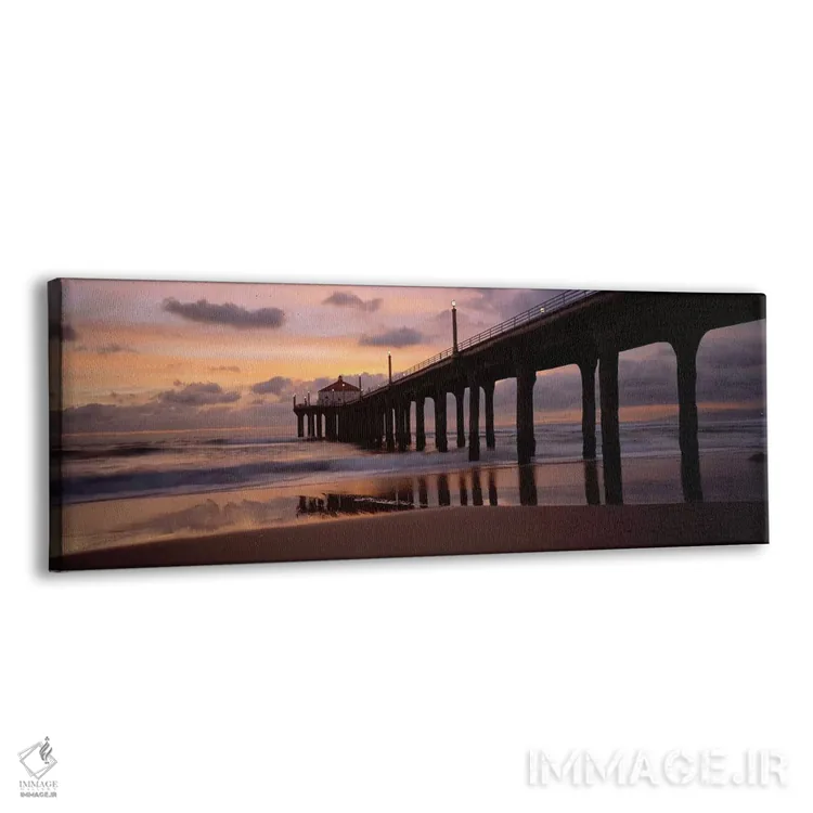 تابلو دکوراتیو Manhattan Beach Pier, Manhattan Beach, Los Angeles Coun… اثر پانورامیک ایمجز - نمای پرسپکتیو محصول