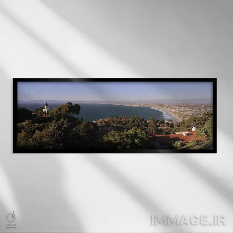 تابلو دکوراتیو Los Angeles Basin, City of Los Angeles, Los Angeles Cou… اثر پانورامیک ایمجز - نمای قابدار مشکی