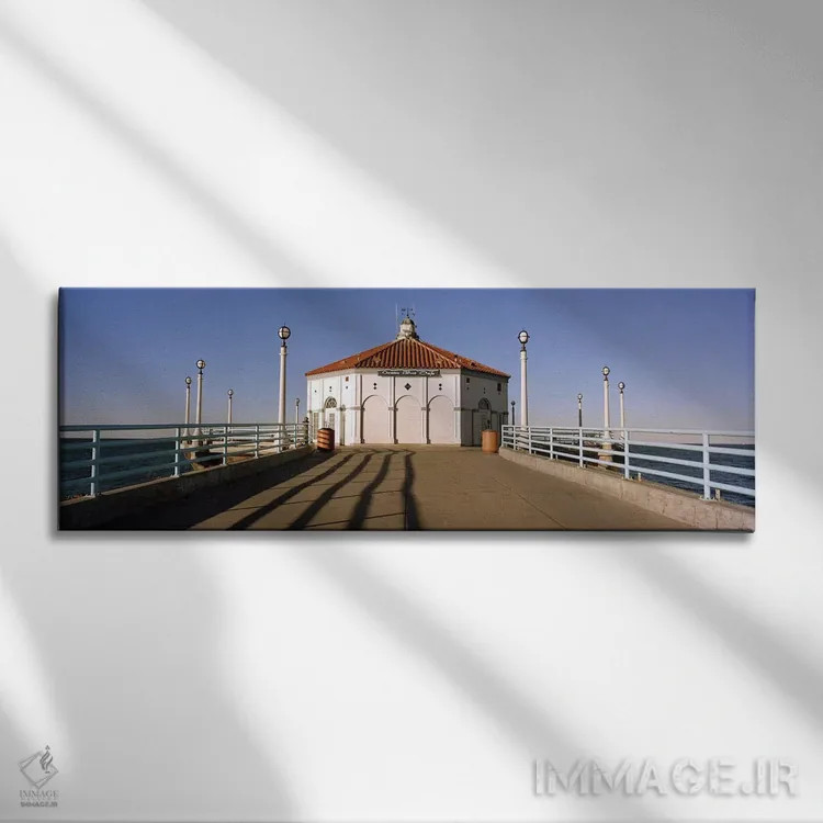 تابلو دکوراتیو Manhattan Beach Pier, Manhattan Beach, Los Angeles Coun… اثر پانورامیک ایمجز - نمای روبهرو روی دیوار