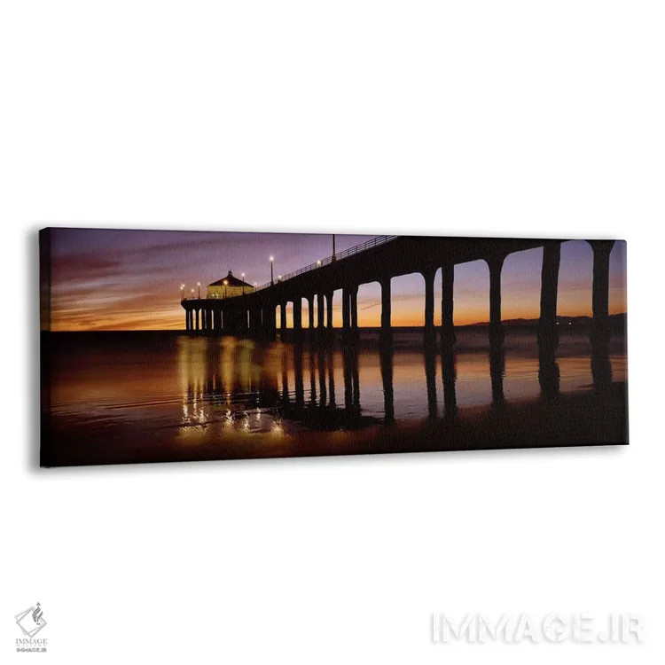 تابلو دکوراتیو Manhattan Beach Pier, Manhattan Beach, Los Angeles Coun… اثر پانورامیک ایمجز - نمای پرسپکتیو محصول