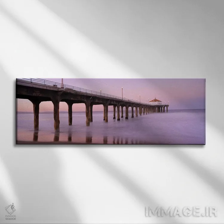 تابلو دکوراتیو Manhattan Beach Pier, Manhattan Beach, Los Angeles Coun… اثر پانورامیک ایمجز - نمای روبهرو روی دیوار