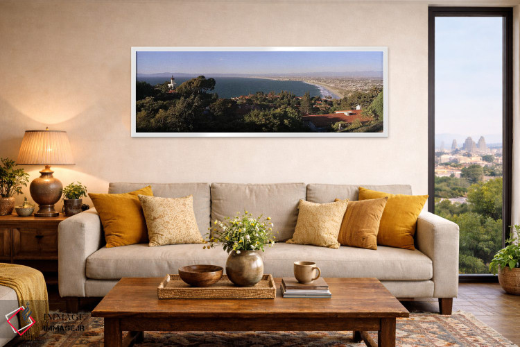 تابلو دکوراتیو Los Angeles Basin, City of Los Angeles, Los Angeles Cou… اثر پانورامیک ایمجز - D4W