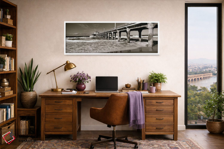 تابلو دکوراتیو Manhattan Beach Pier, Manhattan Beach, Los Angeles Coun… اثر پانورامیک ایمجز - D1W