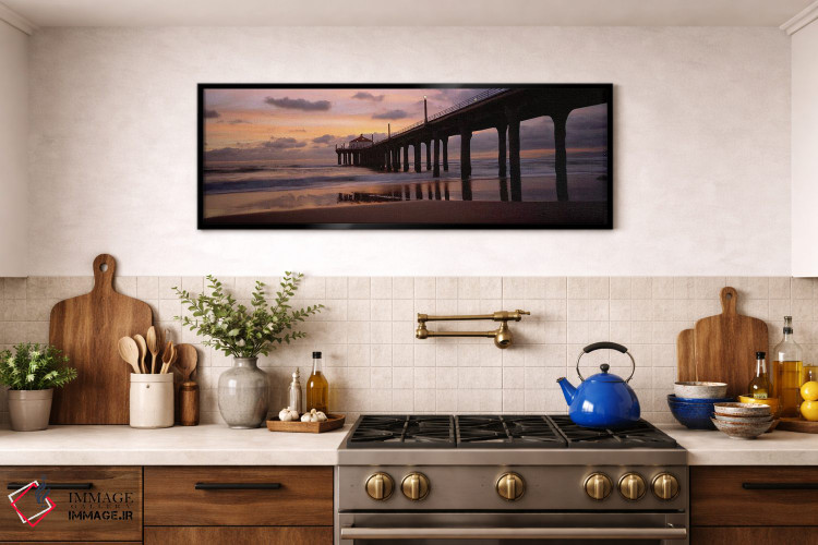 تابلو دکوراتیو Manhattan Beach Pier, Manhattan Beach, Los Angeles Coun… اثر پانورامیک ایمجز - D2B