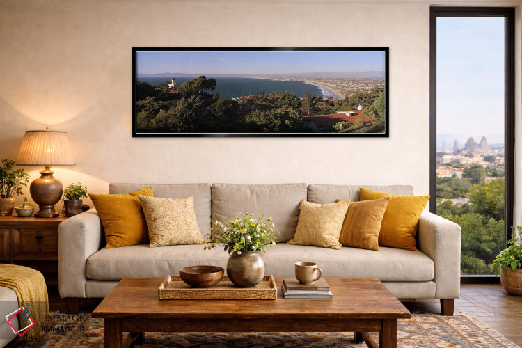 تابلو دکوراتیو Los Angeles Basin, City of Los Angeles, Los Angeles Cou… اثر پانورامیک ایمجز - D6B