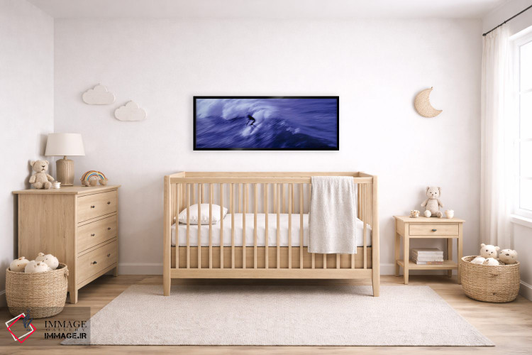 تابلو دکوراتیو USA,نمای بالا از شخصی در حال موج سواری در دریا، آمریکا اثر پانورامیک ایمجز - D5B