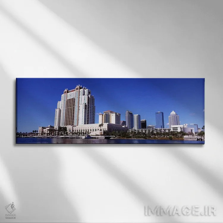 تابلو دکوراتیو Tampa, Hillsborough County, Florida, USA,آسمان خراش های… اثر پانورامیک ایمجز - نمای روبهرو روی دیوار