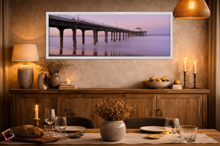 تابلو دکوراتیو Manhattan Beach Pier, Manhattan Beach, Los Angeles Coun… اثر پانورامیک ایمجز - D1W