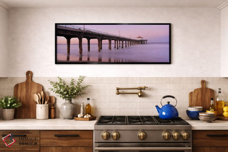 تابلو دکوراتیو Manhattan Beach Pier, Manhattan Beach, Los Angeles Coun… اثر پانورامیک ایمجز - D3B