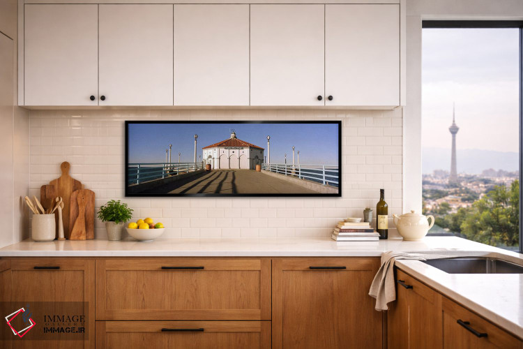 تابلو دکوراتیو Manhattan Beach Pier, Manhattan Beach, Los Angeles Coun… اثر پانورامیک ایمجز - D5B