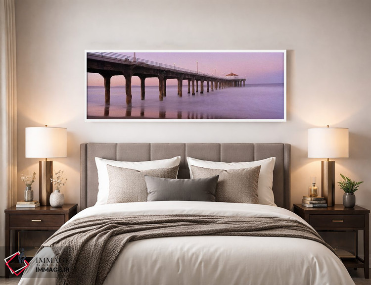 تابلو دکوراتیو Manhattan Beach Pier, Manhattan Beach, Los Angeles Coun… اثر پانورامیک ایمجز - D4W