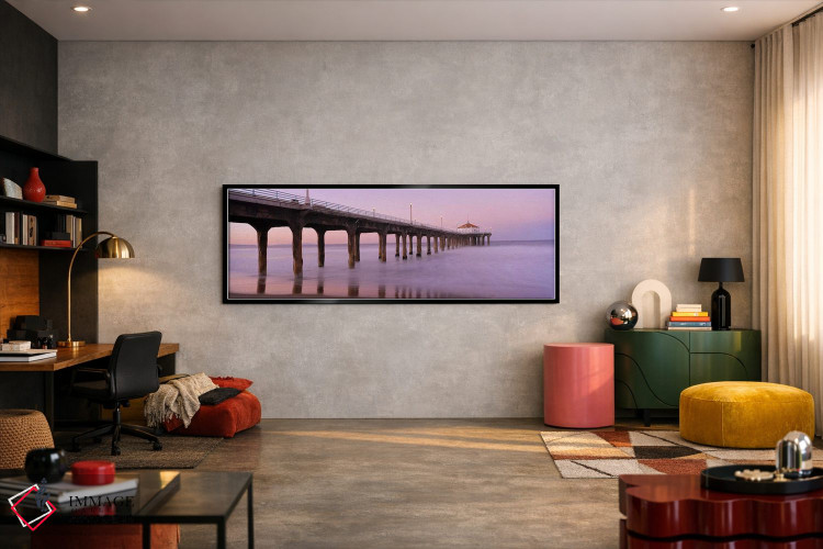 تابلو دکوراتیو Manhattan Beach Pier, Manhattan Beach, Los Angeles Coun… اثر پانورامیک ایمجز - D6B
