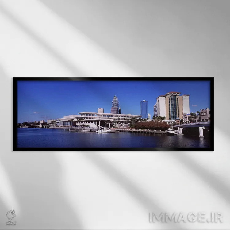 تابلو دکوراتیو Tampa, Florida, USA,آسمان خراش های کنار آب، تامپا، فلور… اثر پانورامیک ایمجز - نمای قابدار مشکی