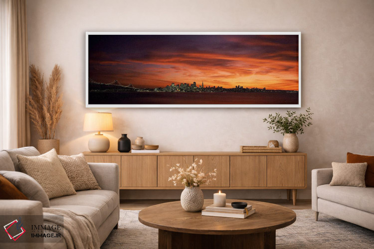 تابلو دکوراتیو View from Treasure Island, San Francisco, California, U… اثر پانورامیک ایمجز - D3W