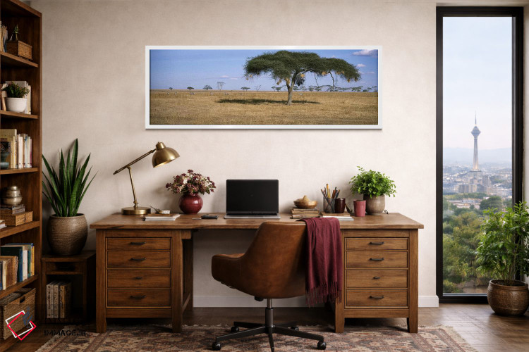 تابلو دکوراتیو Serengeti National Park, Tanzania,منظره دشت های آفریقا… اثر پانورامیک ایمجز - D1W