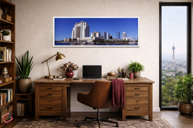 تابلو دکوراتیو Tampa, Hillsborough County, Florida, USA,آسمان خراش های… اثر پانورامیک ایمجز - D1W
