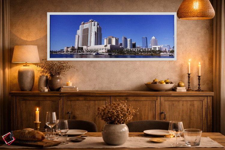 تابلو دکوراتیو Tampa, Hillsborough County, Florida, USA,آسمان خراش های… اثر پانورامیک ایمجز - D2W