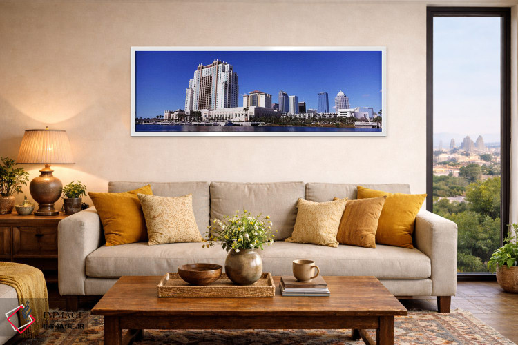 تابلو دکوراتیو Tampa, Hillsborough County, Florida, USA,آسمان خراش های… اثر پانورامیک ایمجز - D5W