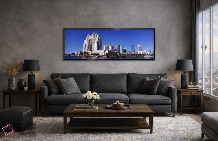 تابلو دکوراتیو Tampa, Hillsborough County, Florida, USA,آسمان خراش های… اثر پانورامیک ایمجز - D6B