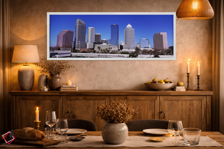 تابلو دکوراتیو Tampa, Florida, USA,آسمان خراش ها در شهر، تامپا، فلورید… اثر پانورامیک ایمجز - D2W