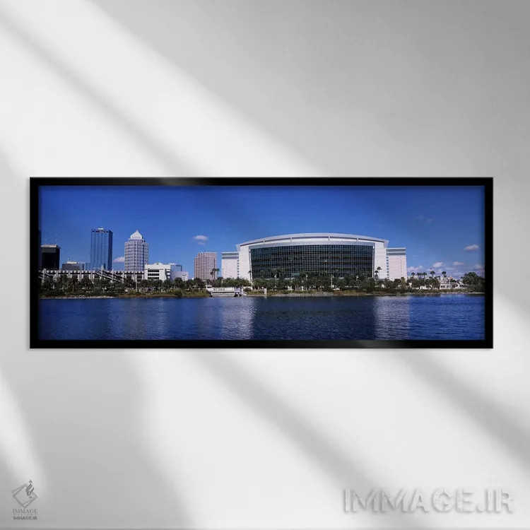 تابلو دکوراتیو St. Pete Times Forum, Tampa, Florida, USA,ساختمان ها در… اثر پانورامیک ایمجز - نمای قابدار مشکی