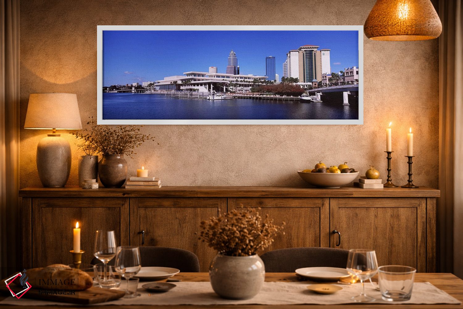 تابلو دکوراتیو Tampa, Florida, USA,آسمان خراش های کنار آب، تامپا، فلور… اثر پانورامیک ایمجز - D2W