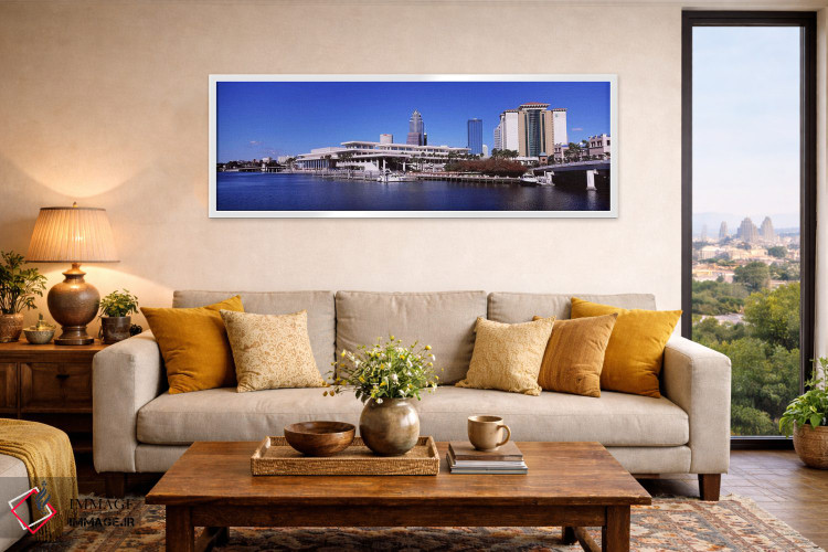 تابلو دکوراتیو Tampa, Florida, USA,آسمان خراش های کنار آب، تامپا، فلور… اثر پانورامیک ایمجز - D5W