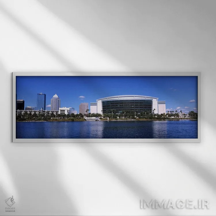 تابلو دکوراتیو St. Pete Times Forum, Tampa, Florida, USA,ساختمان ها در… اثر پانورامیک ایمجز - نمای قابدار سفید