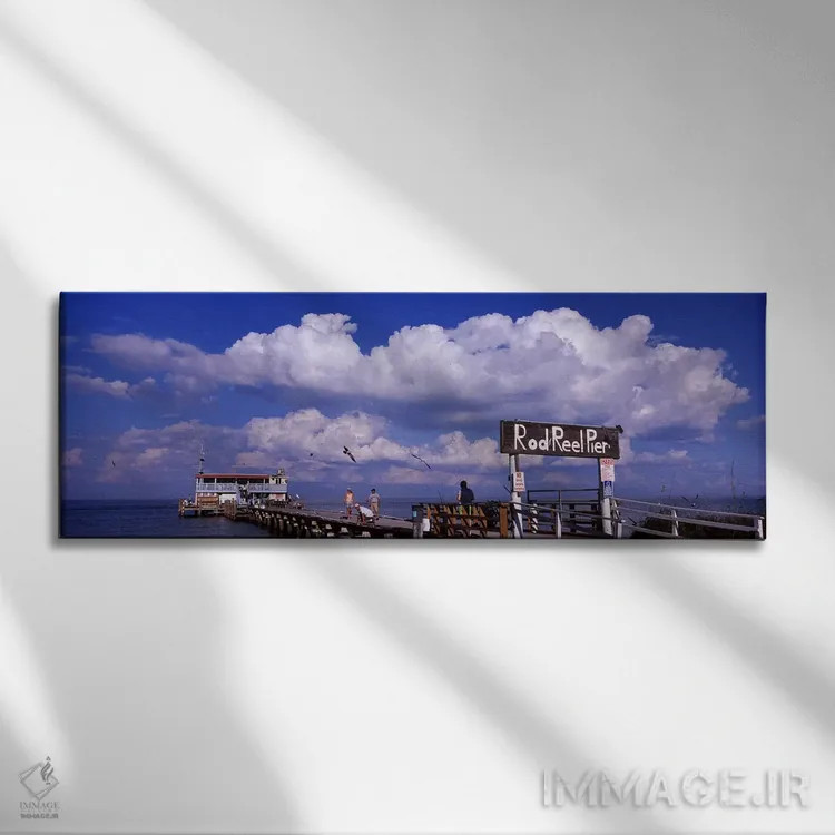تابلو دکوراتیو Rod and Reel Pier, Tampa Bay, Gulf of Mexico, Anna Mari… اثر پانورامیک ایمجز - نمای روبهرو روی دیوار