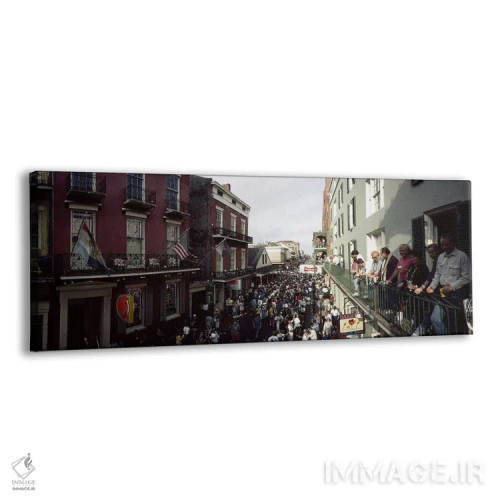 تابلو دکوراتیو Mardi Gras, New Orleans, Louisiana, USA,گروه مردمی شرکت… اثر پانورامیک ایمجز - نمای پرسپکتیو محصول