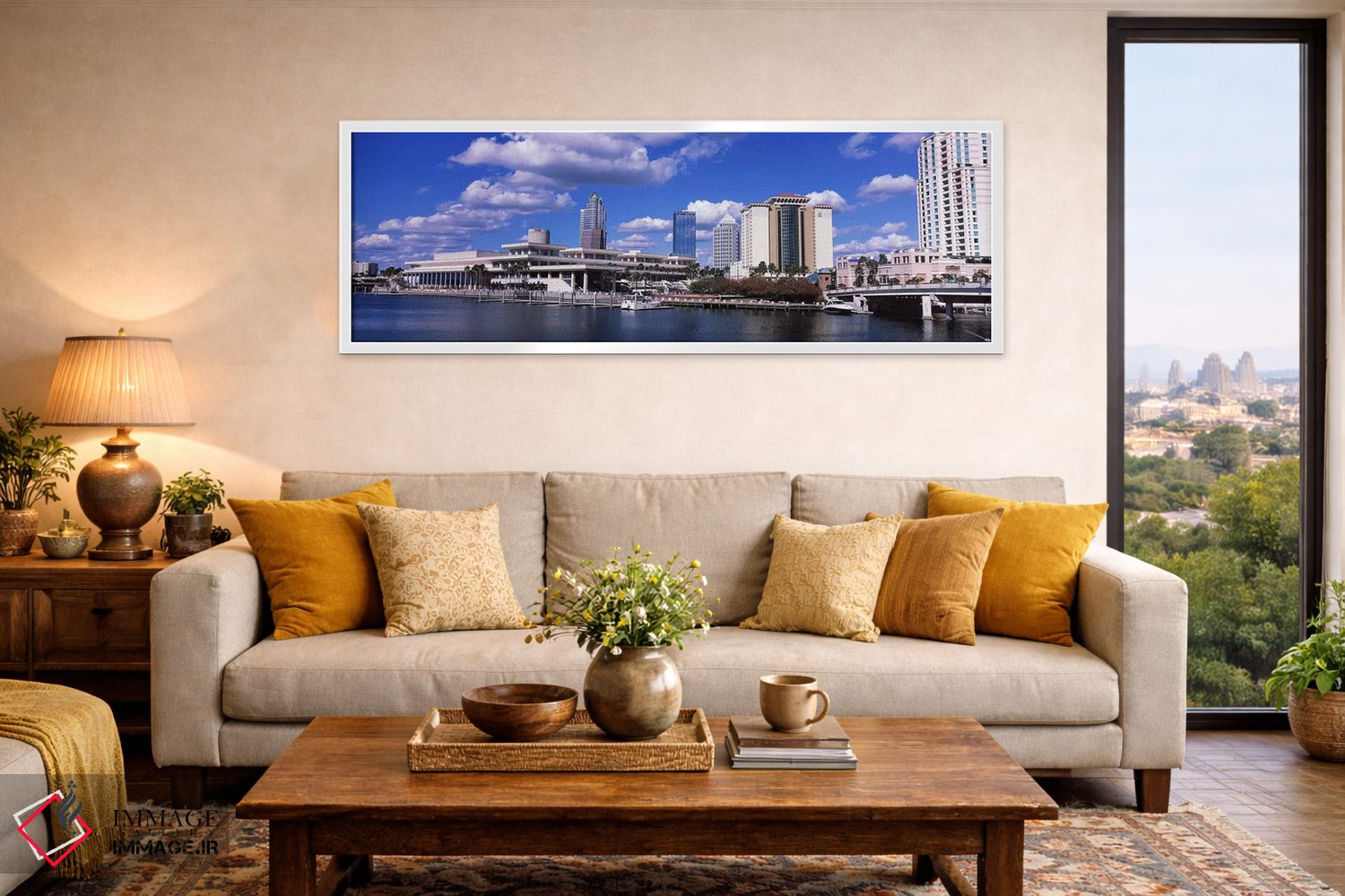 تابلو دکوراتیو Tampa, Hillsborough County, Florida, USA,ساختمان ها در… اثر پانورامیک ایمجز - D5W