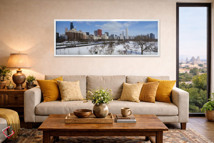 تابلو دکوراتیو South Michigan Avenue, Chicago, Illinois, USA,آسمان خرا… اثر پانورامیک ایمجز - D4W