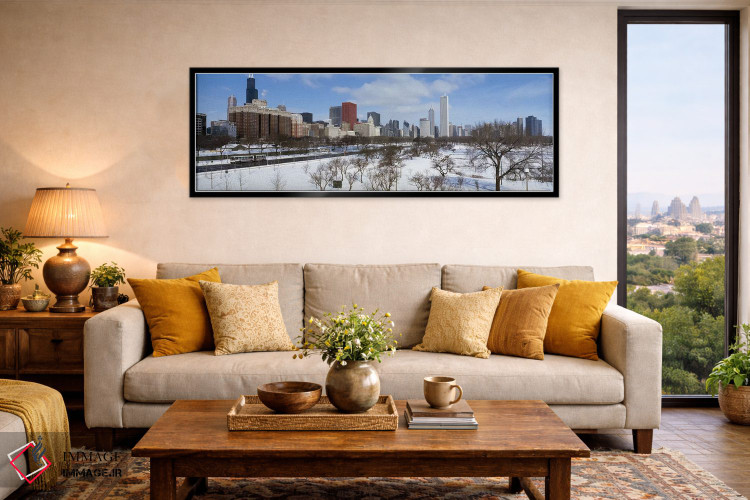 تابلو دکوراتیو South Michigan Avenue, Chicago, Illinois, USA,آسمان خرا… اثر پانورامیک ایمجز - D6B