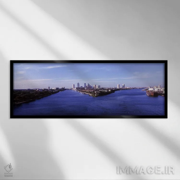 تابلو دکوراتیو Tampa, Hillsborough County, Florida, USA,ساختمان ها در… اثر پانورامیک ایمجز - نمای قابدار مشکی