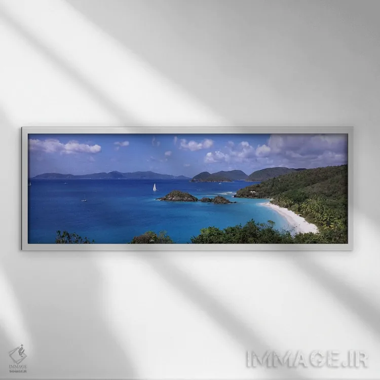 تابلو دکوراتیو Virgin Islands National Park, St. John, United States V… اثر پانورامیک ایمجز - نمای قابدار سفید