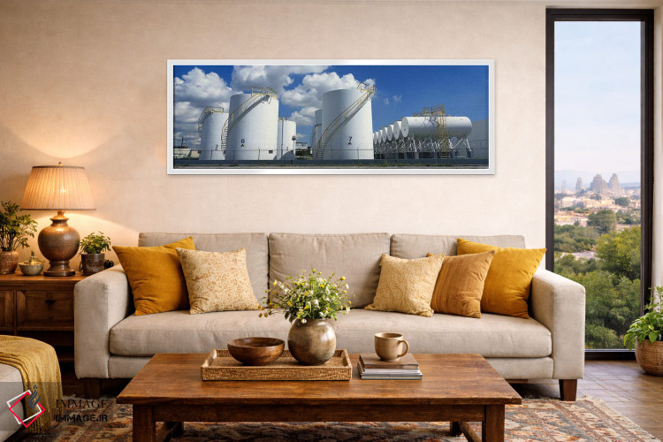 تابلو دکوراتیو Miami, Florida, USA #2,مخزن های ذخیره سازی در کارخانه… اثر پانورامیک ایمجز - D4W