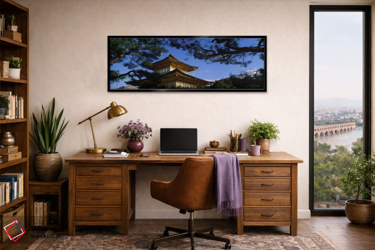 تابلو دکوراتیو Kinkaku-ji Temple, Kyoto City, Kyoto Prefecture, Kinki… اثر پانورامیک ایمجز - D3B