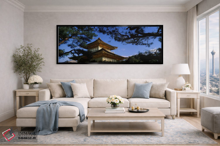 تابلو دکوراتیو Kinkaku-ji Temple, Kyoto City, Kyoto Prefecture, Kinki… اثر پانورامیک ایمجز - D6B