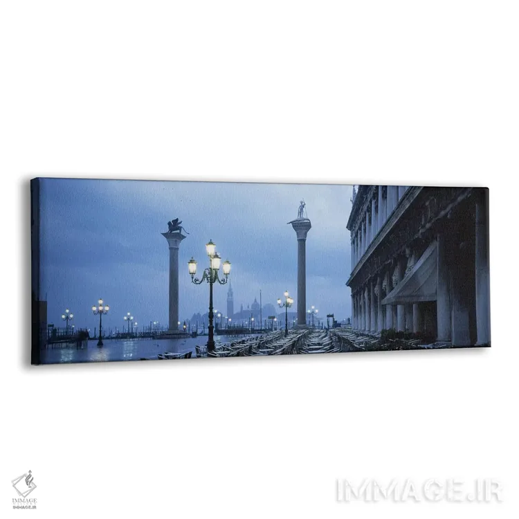 تابلو دکوراتیو Venice, Italy,ستون های سنت تئودور و شیر ونیز با کلیسای… اثر پانورامیک ایمجز - نمای پرسپکتیو محصول