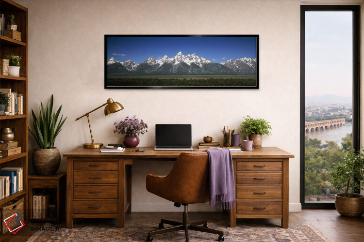 تابلو دکوراتیو Teton Point Turnout, Teton Range, Grand Teton National… اثر پانورامیک ایمجز - D2B