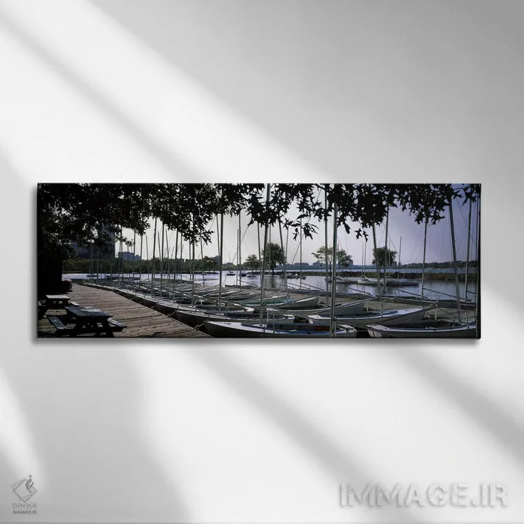 تابلو دکوراتیو Charles River, Boston, Suffolk County, Massachusetts, U… اثر پانورامیک ایمجز - نمای روبهرو روی دیوار