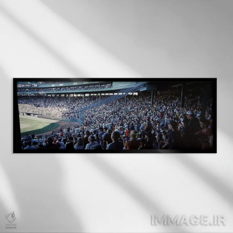 تابلو دکوراتیو Fenway Park, Boston, Suffolk County, Massachusetts, USA… اثر پانورامیک ایمجز - نمای قابدار مشکی