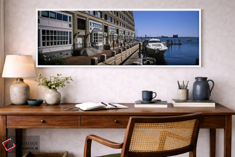 تابلو دکوراتیو Boston Harbor, Boston, Suffolk County, Massachusetts, U… اثر پانورامیک ایمجز - D1W