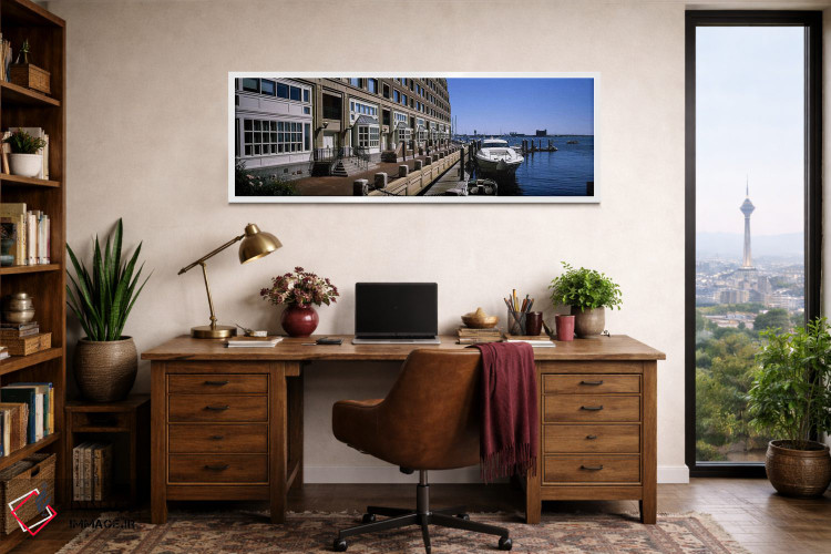 تابلو دکوراتیو Boston Harbor, Boston, Suffolk County, Massachusetts, U… اثر پانورامیک ایمجز - D2W