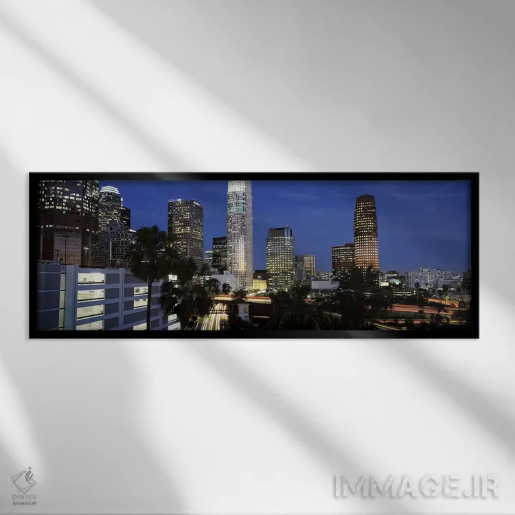 تابلو دکوراتیو City Of Los Angeles, Los Angeles County, California, US… اثر پانورامیک ایمجز - نمای قابدار مشکی