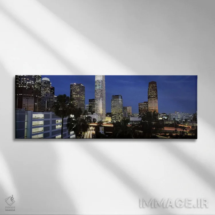 تابلو دکوراتیو City Of Los Angeles, Los Angeles County, California, US… اثر پانورامیک ایمجز - نمای روبهرو روی دیوار