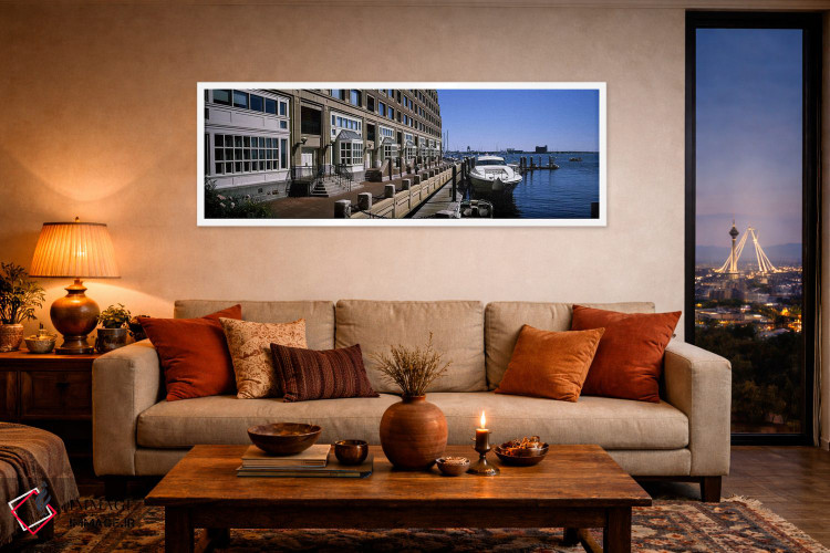 تابلو دکوراتیو Boston Harbor, Boston, Suffolk County, Massachusetts, U… اثر پانورامیک ایمجز - D4W